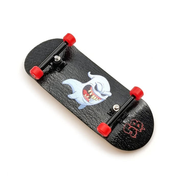34mm x 96mm Pro Fingerboard Set-Up (Complete) | Real Wood Deck (5-Layers) | Pro Trucks with Lock-Nuts | Polyurethane Pro Wheels | Real Ball Bearings | Ghost 'Boo'  SPITBOARDS